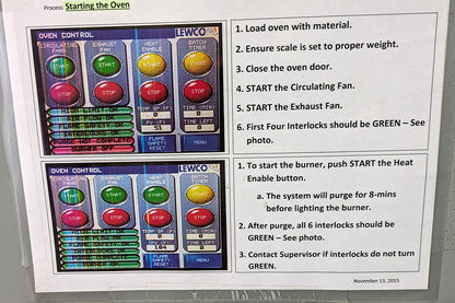 LEWCO NS-EWR06FD NFPA Class B 300°F Walk-In Industrial Oven