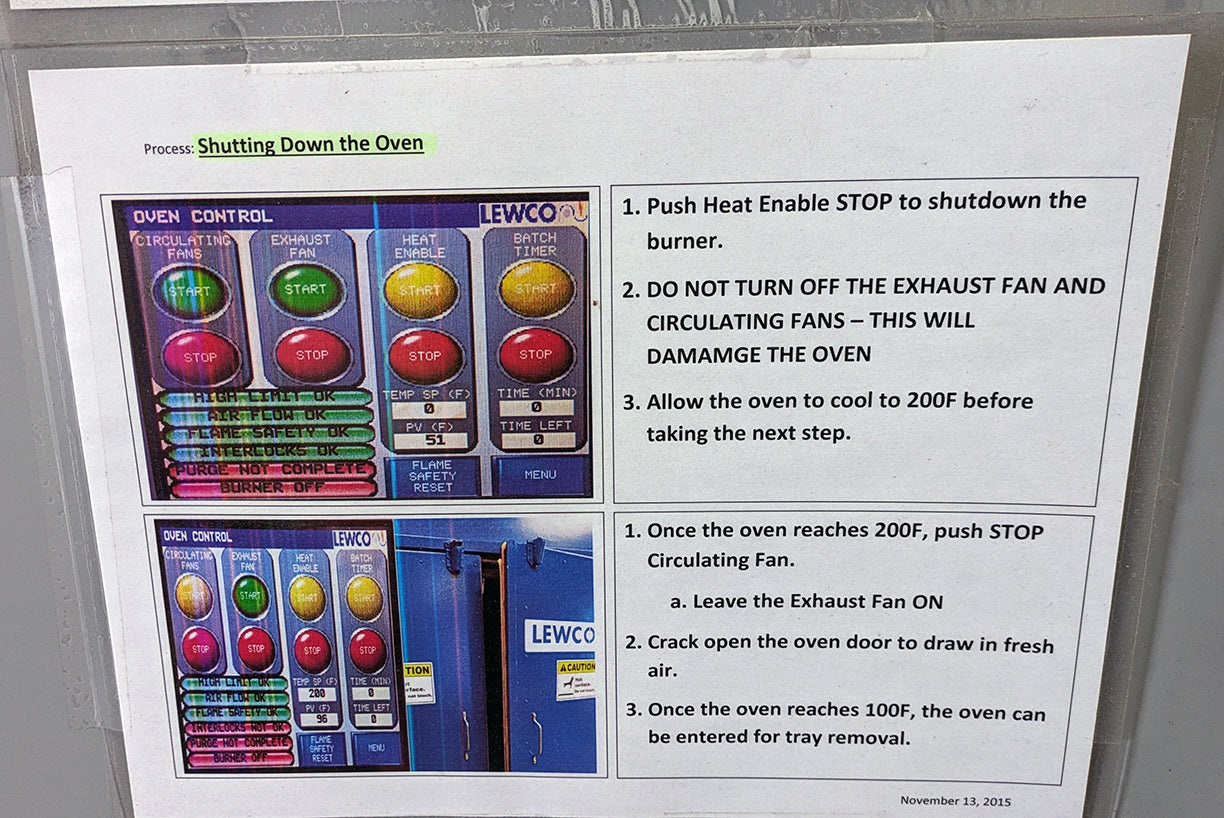 LEWCO NS-EWR06FD NFPA Class B 300°F Walk-In Industrial Oven
