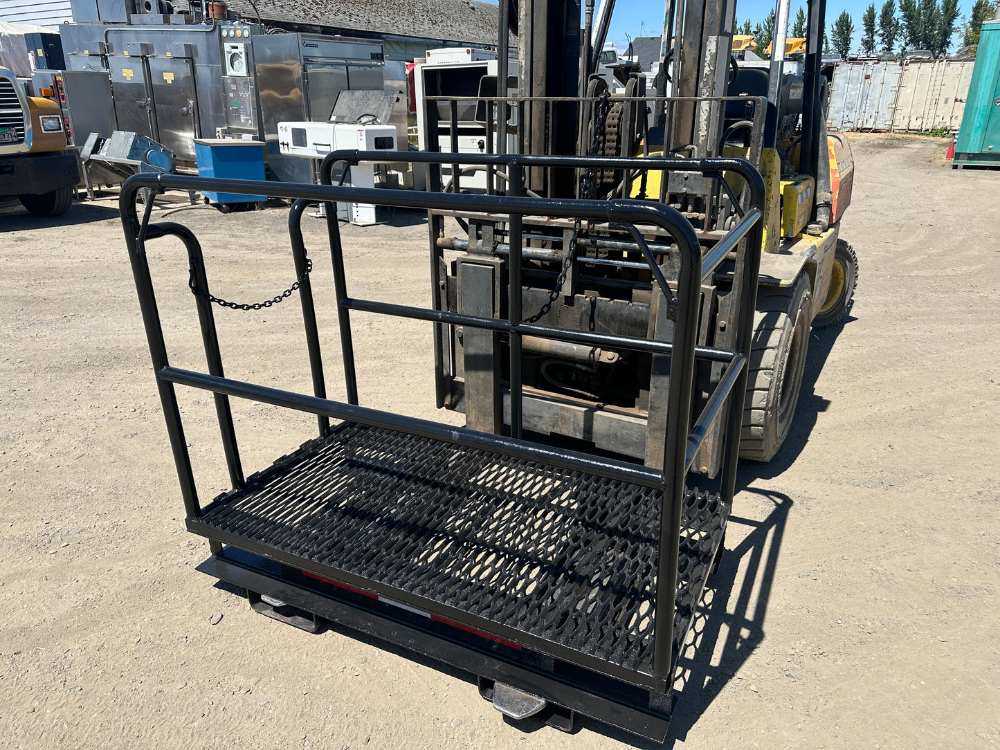 Forklift Mounted Man Basket Work Platform Cage