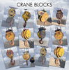 13 Crane Blocks - Priced for All