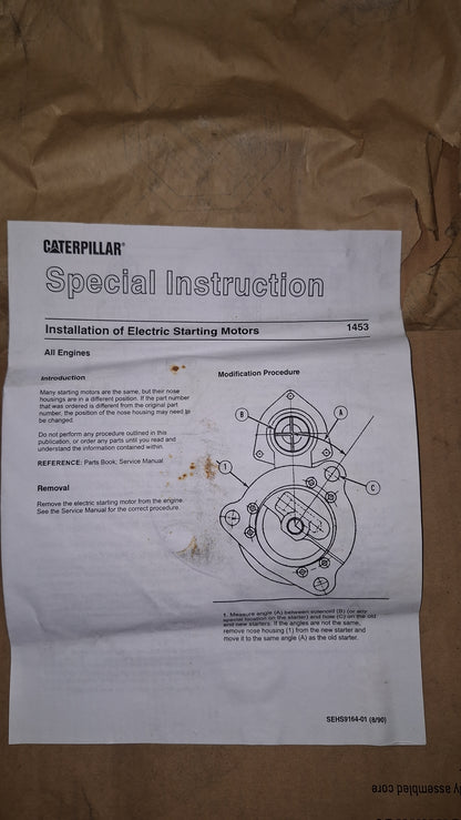 OEM Caterpillar 10R-1915 Electric motor