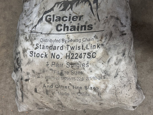 NEW / Old Stock ~ Glacier Standard Twist Link Commercial Vehicle Tire Chains