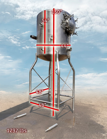 APV Crepaco 60 PSI Stainless Mixing Tank with Bottom Sweep