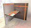 Herman-Miller 2-Sided Cubicle w/ Desk