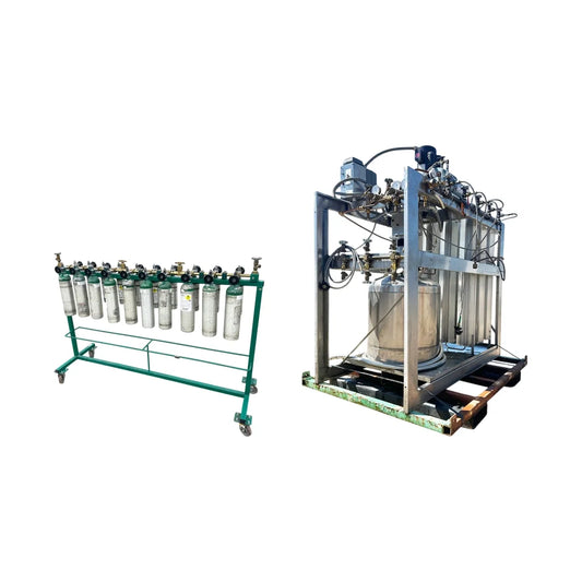 Ultimate Medical Gas Transfill Bundle: Andonian Cryogenics HP-40 & 12-Station Oxygen Manifold