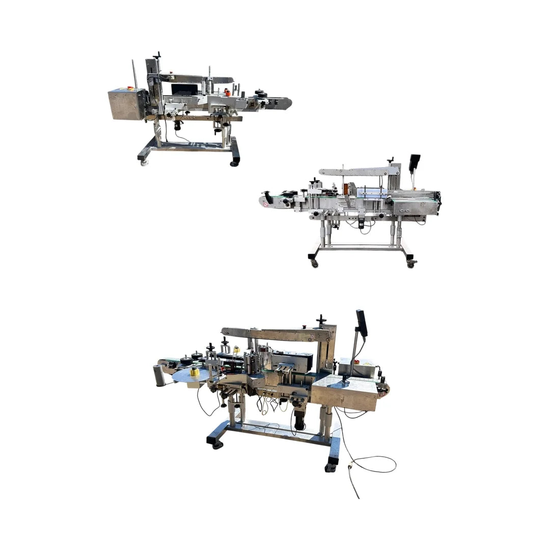 Lot of 3 CVC Labeling Machines: Models 400, 400II, and 430 - Combine & Save!
