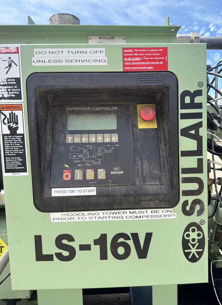 Sullair LS-16V 100 HP Rotary Screw Air Compressor Package