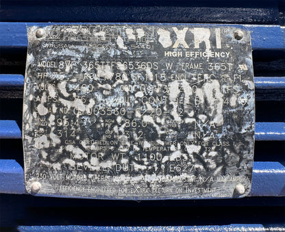 NEW ~ Marathon 365TTF  75HP Motor