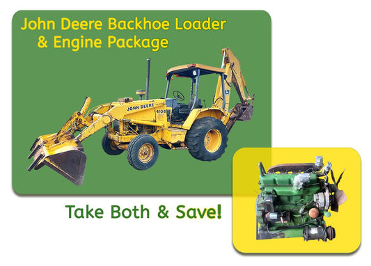 John Deere Backhoe Loader w/ John Deere Engine