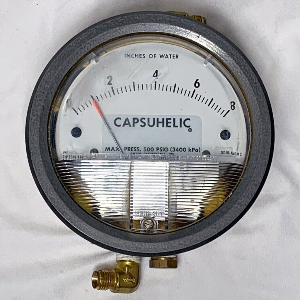 Dwyer CAPSUHELIC Pressure Gauge ~ 4100 0-100 500 PSIG
