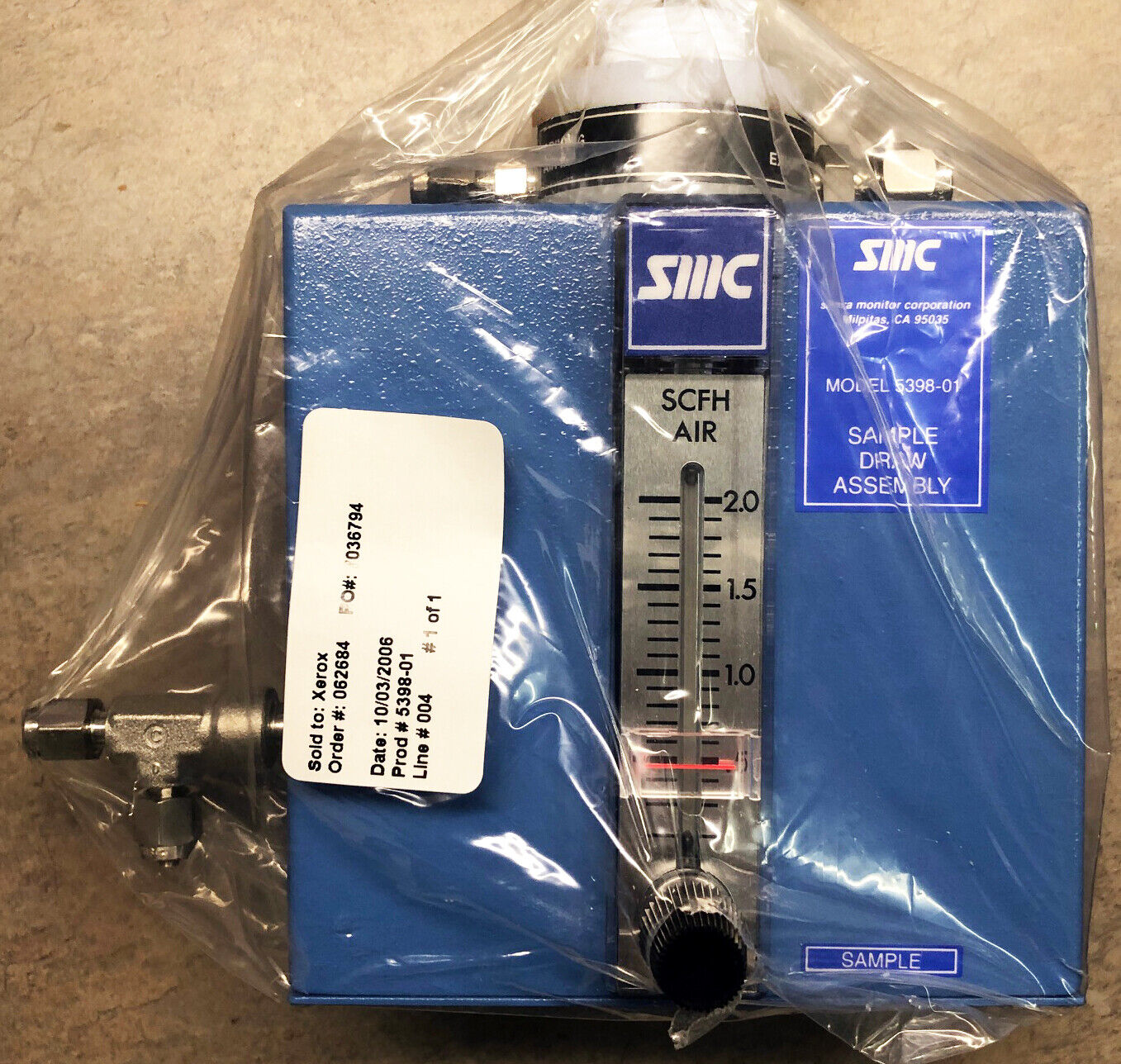 Assy Unit Sample SMC Sample Draw Assembly – Industrial Scrap Corporation / Industrial ...