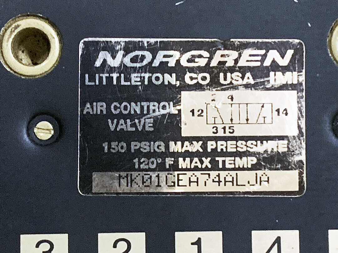 Norgren Air Control Valve MK01GEA74ALJA