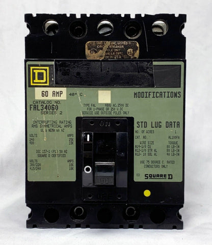 Square D Circuit Breakers: 30A 600V & 60A 480V