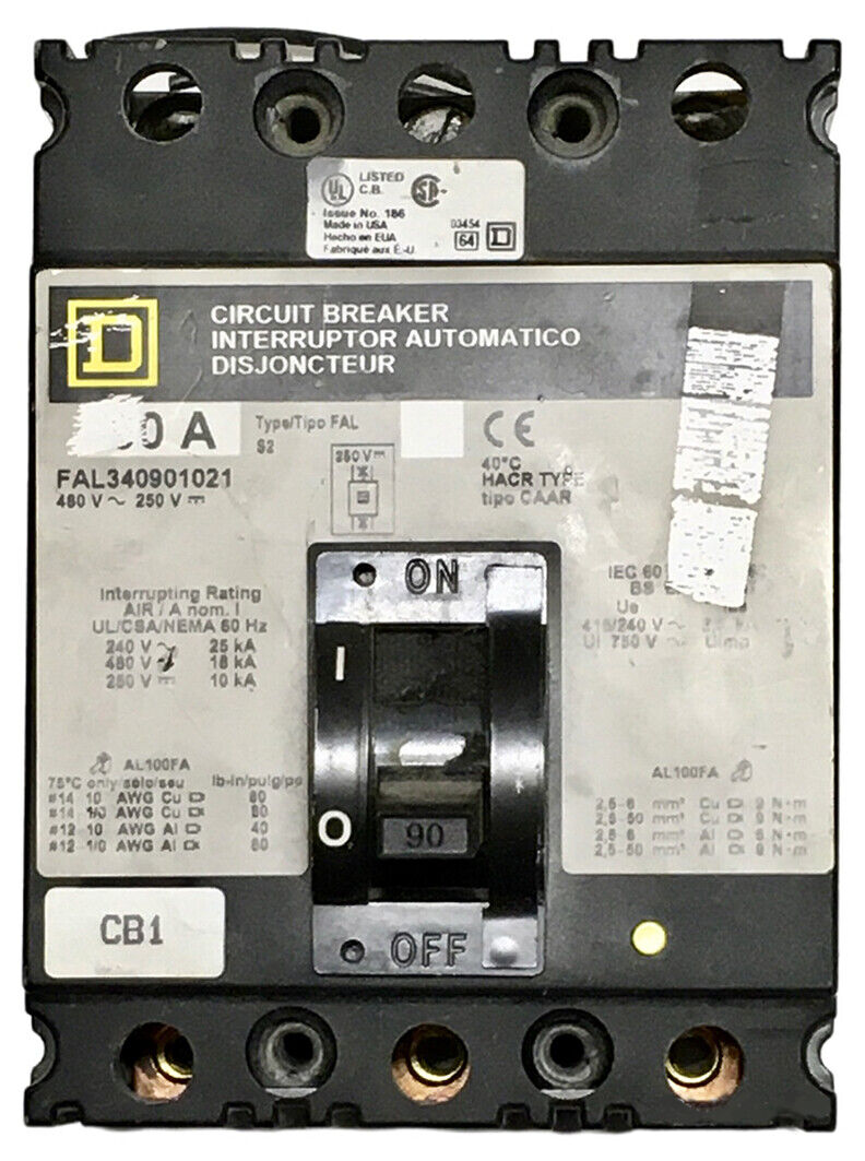 Square D Circuit Breaker FAL340901021