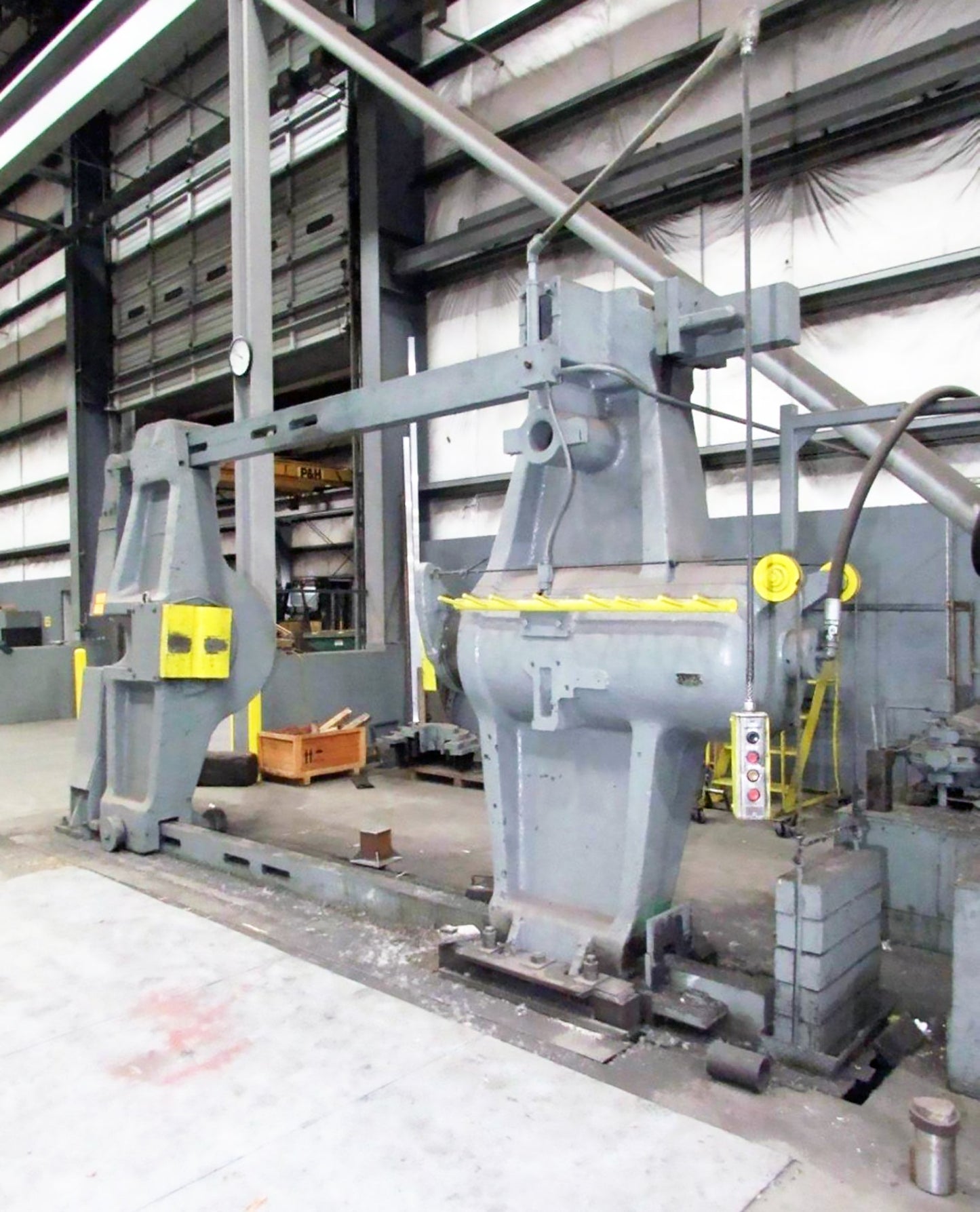 300-Ton Niles-Bement Hydraulic Horizontal Wheel Press