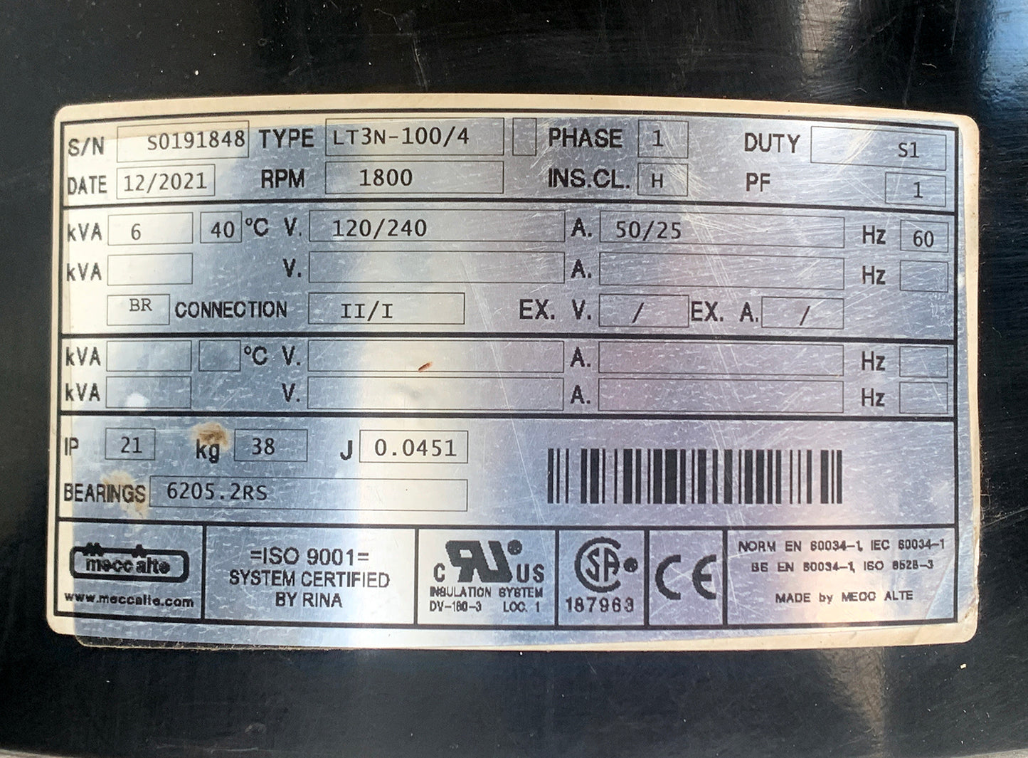 New ~ Doosan LCV6WKUB-60HZ-T4F Portable Lighting & Power