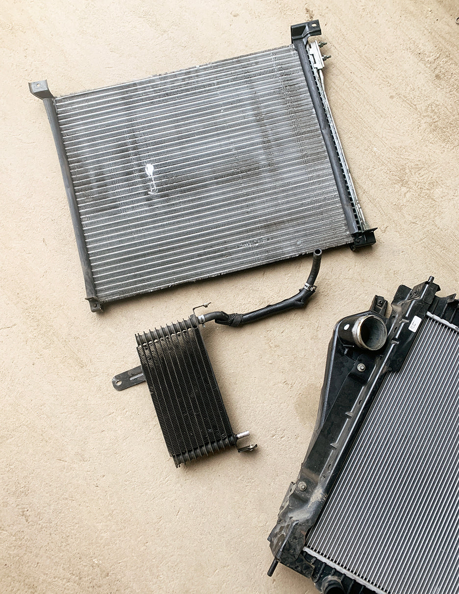 Ford E350 Radiator / Air-to-Air Cooler / AC Condenser / Oil Cooler Combo