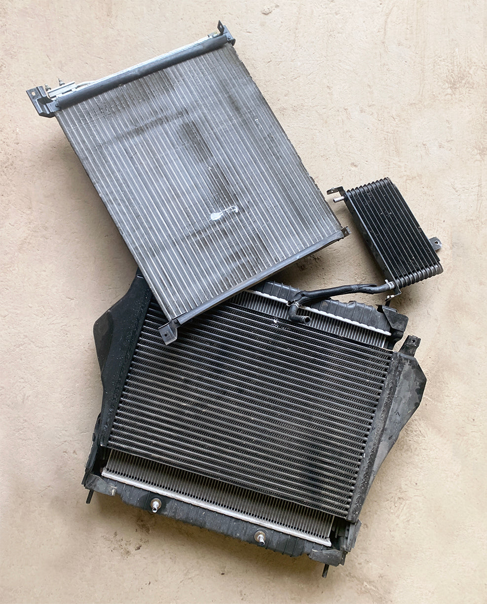 Ford E350 Radiator / Air-to-Air Cooler / AC Condenser / Oil Cooler Combo