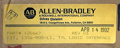 New / Open Box ~ Allen-Bradley TTL Logic Interface
