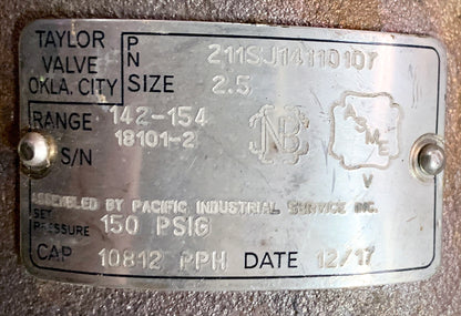 Taylor Valve ~ P/N 2111SJ14110107