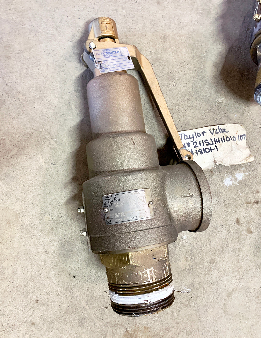 Taylor Valve ~ P/N 2111SJ14110107