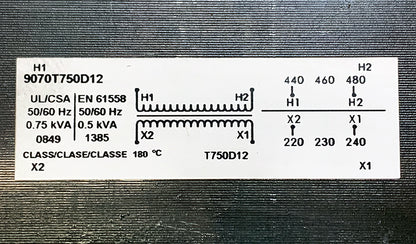 Square D Industrial Control Transformer