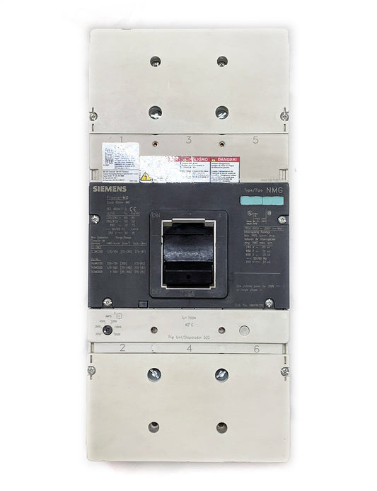 Siemens NMX3B700 3-Phase 600V Type NMG Breaker