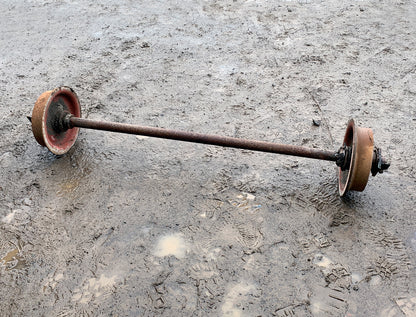 Kiln Cart Axle with 2 Wheels