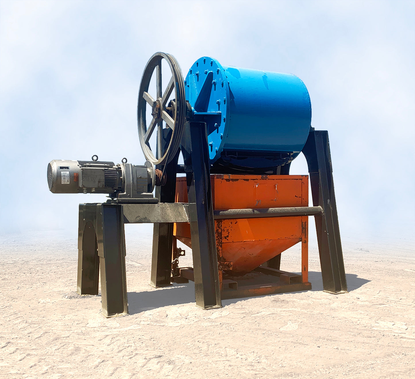 ball mill with hopper, control box & 3/4" steel balls