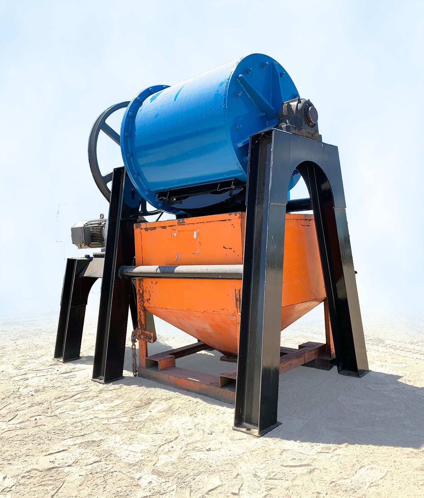 ball mill with hopper, control box & 3/4" steel balls