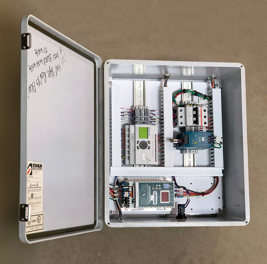 Stahlin Enclosure w/ Moeller, Leeson, Allen-Bradley & PULS Components