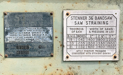 Stenner 36 Band Saw